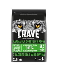 Crave täiskasvanud koertele lamba- ja veiselihaga 2,8 kg hind ja info | Kuivtoit koertele | kaup24.ee