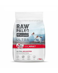 Raw Paleo Ultra väikest tõugu koertele veiselihaga, 750 g hind ja info | Kuivtoit koertele | kaup24.ee