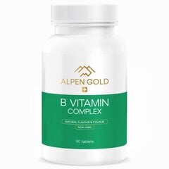 Toidulisand Alpen Gold B Vitamin Complex, 90 tabletti hind ja info | Vitamiinid, toidulisandid, preparaadid tervise heaoluks | kaup24.ee