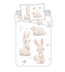 Jerry Fabrics детский комплект постельного белья Bunnies, 100x135, 2 предмета цена и информация | Детское постельное бельё | kaup24.ee