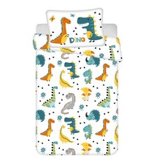 Jerry Fabrics laste voodipesukomplekt Dino, 100x135, 2-osaline hind ja info | Beebide ja laste voodipesu | kaup24.ee