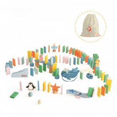 Puidust Montessori doominokomplekt Classic World, 100 tk hind ja info | Imikute mänguasjad | kaup24.ee