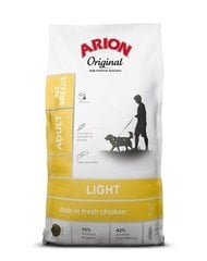 Arion Original Light Adult igat tõugu täiskasvanud koertele kanaga, 12 kg hind ja info | Kuivtoit koertele | kaup24.ee