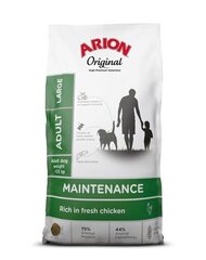 Arion Original Maintenance Adult täiskasvanud suurt tõugu koertele kanaga, 12 kg hind ja info | Kuivtoit koertele | kaup24.ee