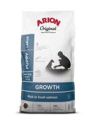 Arion Original Growth для щенков крупных пород с лососем, 12 кг цена и информация | Сухой корм для собак | kaup24.ee