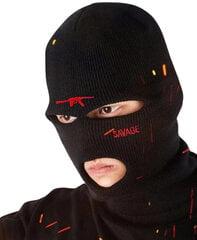 Balaclava must mask 3 auguga soojust AK hind ja info | Meeste sallid, mütsid ja kindad | kaup24.ee