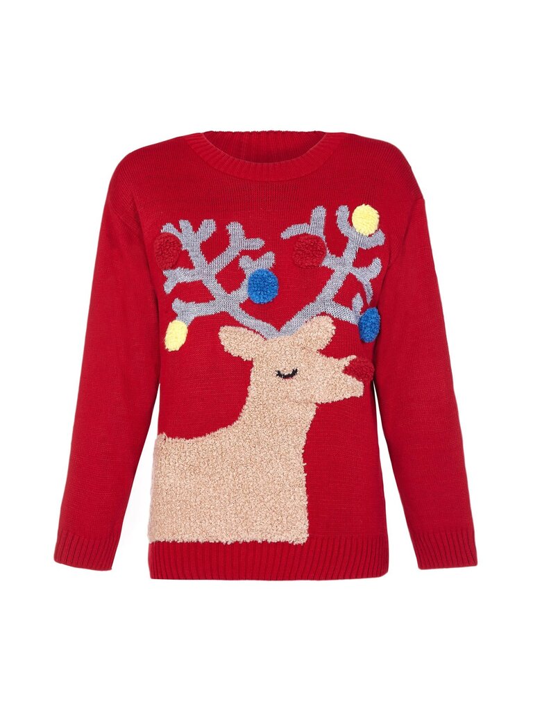 Naiste kampsun Iska Christmas Light Reindeer Jumper, ML4417 цена и информация | Naiste kampsunid | kaup24.ee