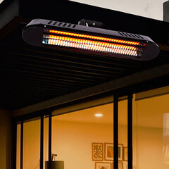 Fornorth Patio Heater Wall Heater Premium 2000W kaugjuhtimispult, must hind ja info | Küttekehad | kaup24.ee