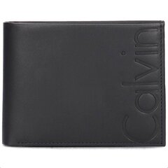 Calvin Klein meeste nahast rahakott must K50K503746 001 цена и информация | Мужские кошельки | kaup24.ee