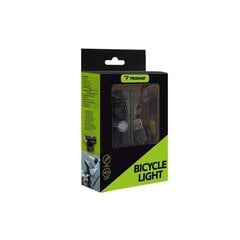 LED USB dviračio žibintas + galinis žibintas 23679 цена и информация | Велосипедные фонари, отражатели | kaup24.ee