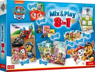 TREFL PAW PATROL lauamängude komplekt 8in1 Mix&play hind ja info | Liivakastid, liiv ja mänguasjad | kaup24.ee