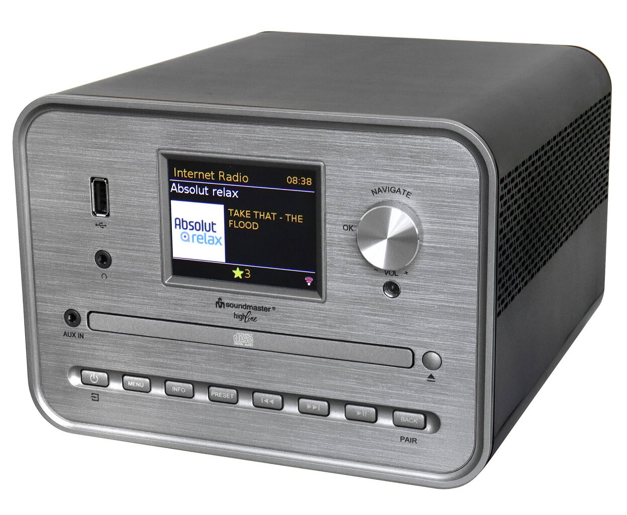 soundmaster ICD1050SW CD-mängija Hõbedane Interneti-raadio, DAB+, Wi-Fi, USB, Kõlarid цена и информация | Muusikakeskused | kaup24.ee