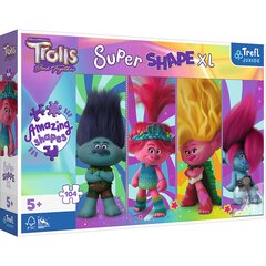 Trefl Puzzle 104 XL Super Shape Trolls mänguasi 50037 цена и информация | Настольные игры, головоломки | kaup24.ee