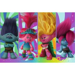 Trefl Puzzle 104 XL Super Shape Trolls mänguasi 50037 hind ja info | Lauamängud ja mõistatused | kaup24.ee