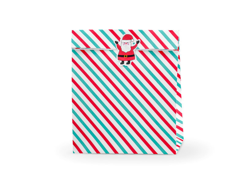 Kinkekarp Merry Xmas - Stripes 25x11x27cm (1 pakk/ 3 tk) hind ja info | Kingituste pakendid | kaup24.ee