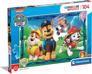 Clementoni pusle 104 tükki SuperKolor Paw Patrol 27177 hind ja info | Lauamängud ja mõistatused | kaup24.ee