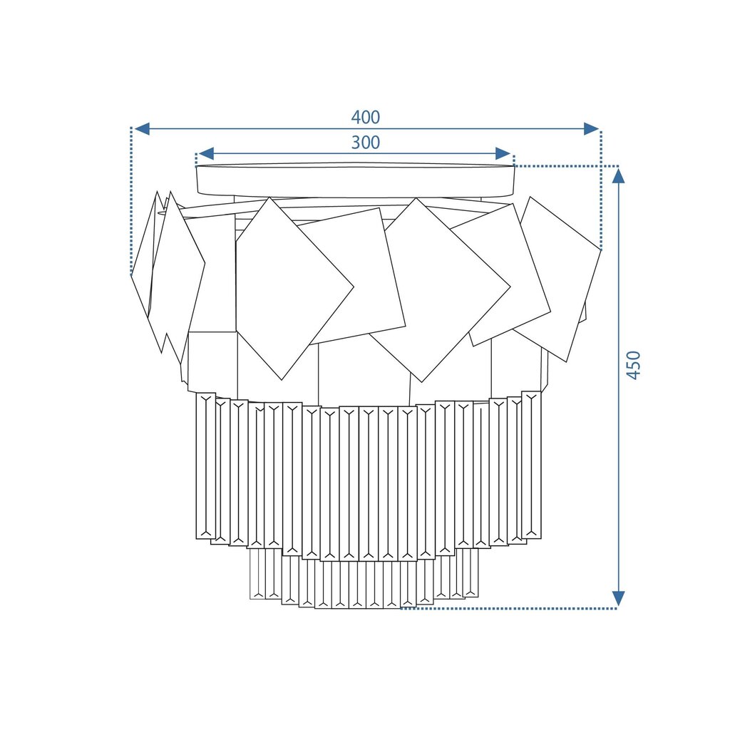 Lamp APP1473-CP GOLD hind ja info | Laelambid | kaup24.ee