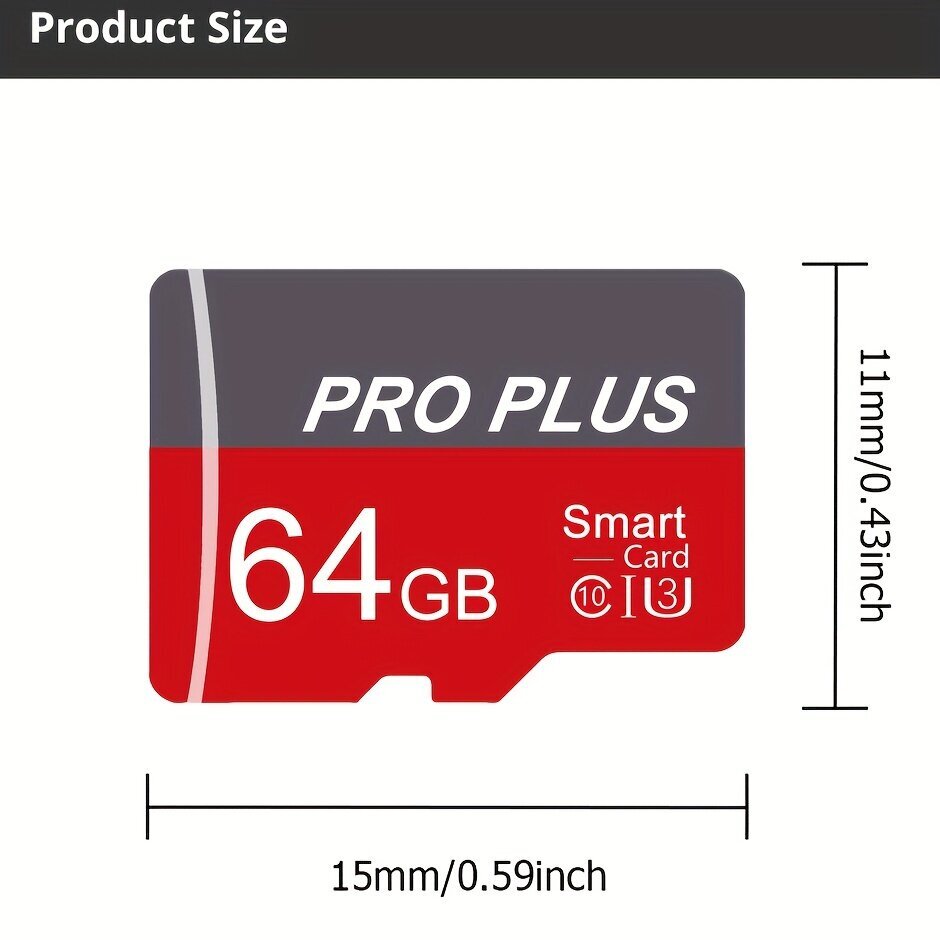 '1 tk mälukaart 128gb 64gb 32gb 16gb adapteriga' hind ja info | Mälupulgad | kaup24.ee