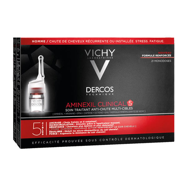 Juuste väljalangemisvastased ampullid meestele Vishy Aminexil 21 x 6 ml hind ja info | Maskid, õlid, seerumid | kaup24.ee