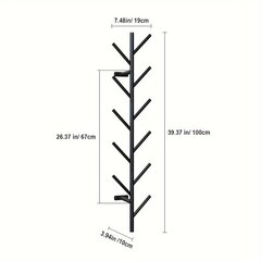 '1 шт. настенная вешалка для одежды 40 дюймов' цена и информация | Вешалки и мешки для одежды | kaup24.ee