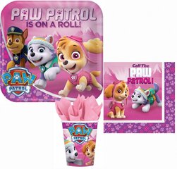 Набор одноразовой посуды Paw Patrol Pink 36шт цена и информация | Праздничная одноразовая посуда | kaup24.ee