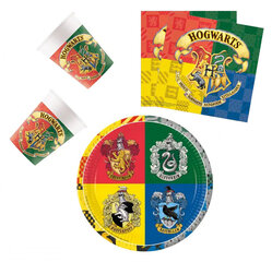 Peokomplekt Harry Potter Hogwarts Houses 36-osaline hind ja info | Ühekordsed nõud | kaup24.ee