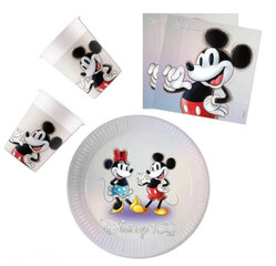 Peokomplekt Disney 100 Mickey 36-osaline hind ja info | Ühekordsed nõud | kaup24.ee