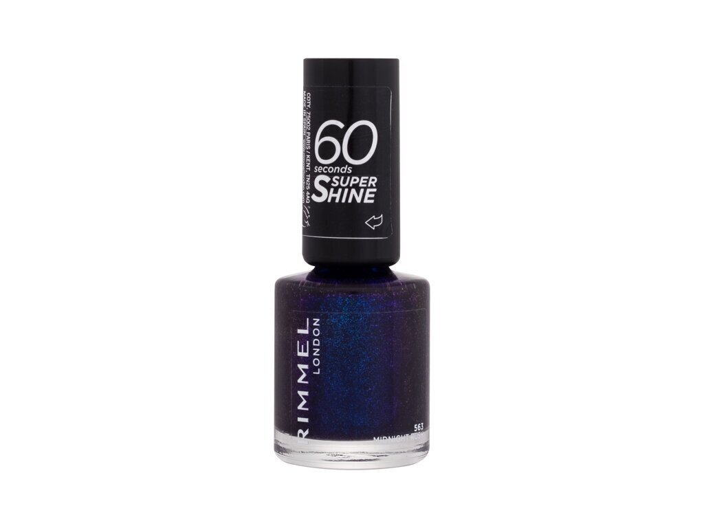 Küünelakk Rimmel 60 Seconds Nail Polish 563 Midnight Rush, 8 ml цена и информация | Küünelakid, küünetugevdajad | kaup24.ee