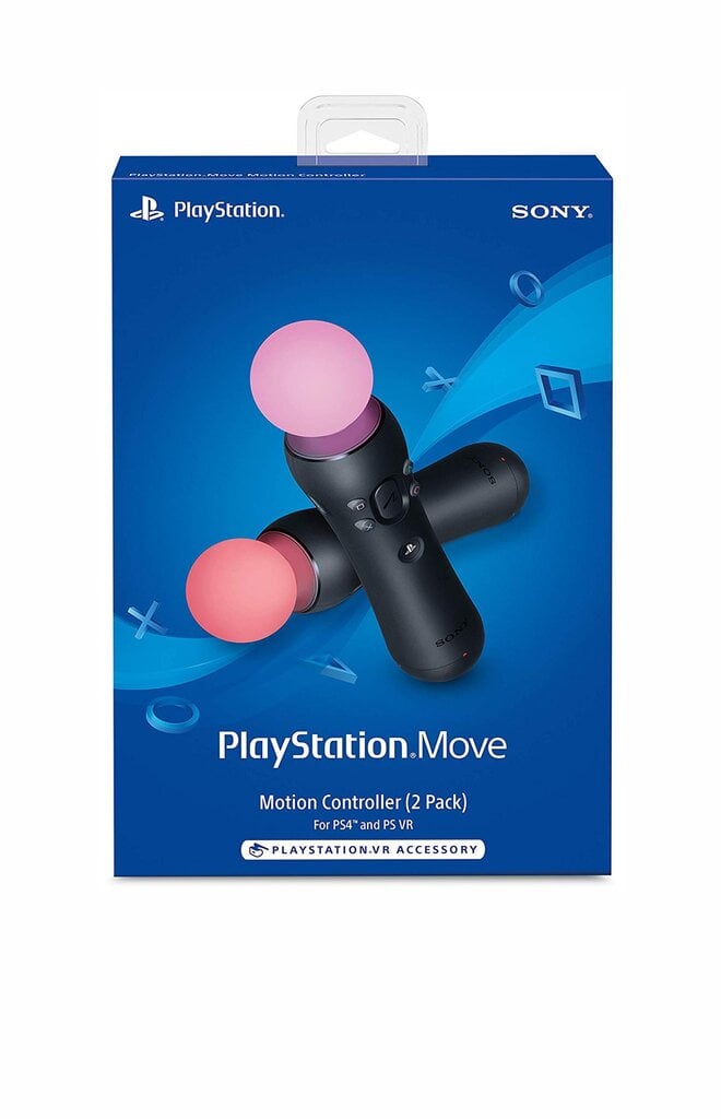 Sony Official PlayStation 4 Move Controller - Twin Pack (Black) (PS4/PSVR) hind ja info | Mängupuldid | kaup24.ee