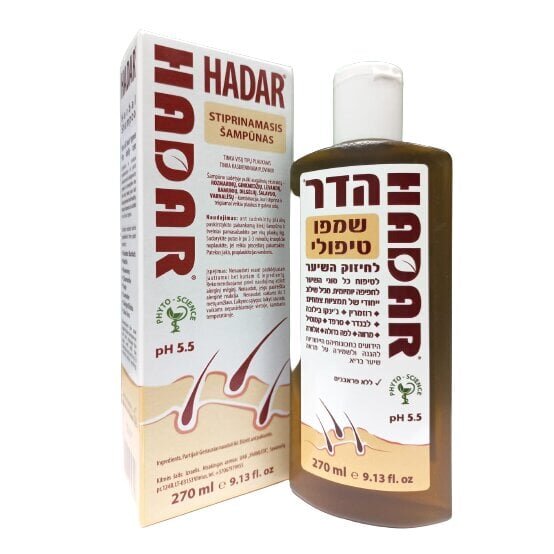 Taimekstraktidega rikastatud šampoon Hadar 275 ml hind ja info | Šampoonid | kaup24.ee