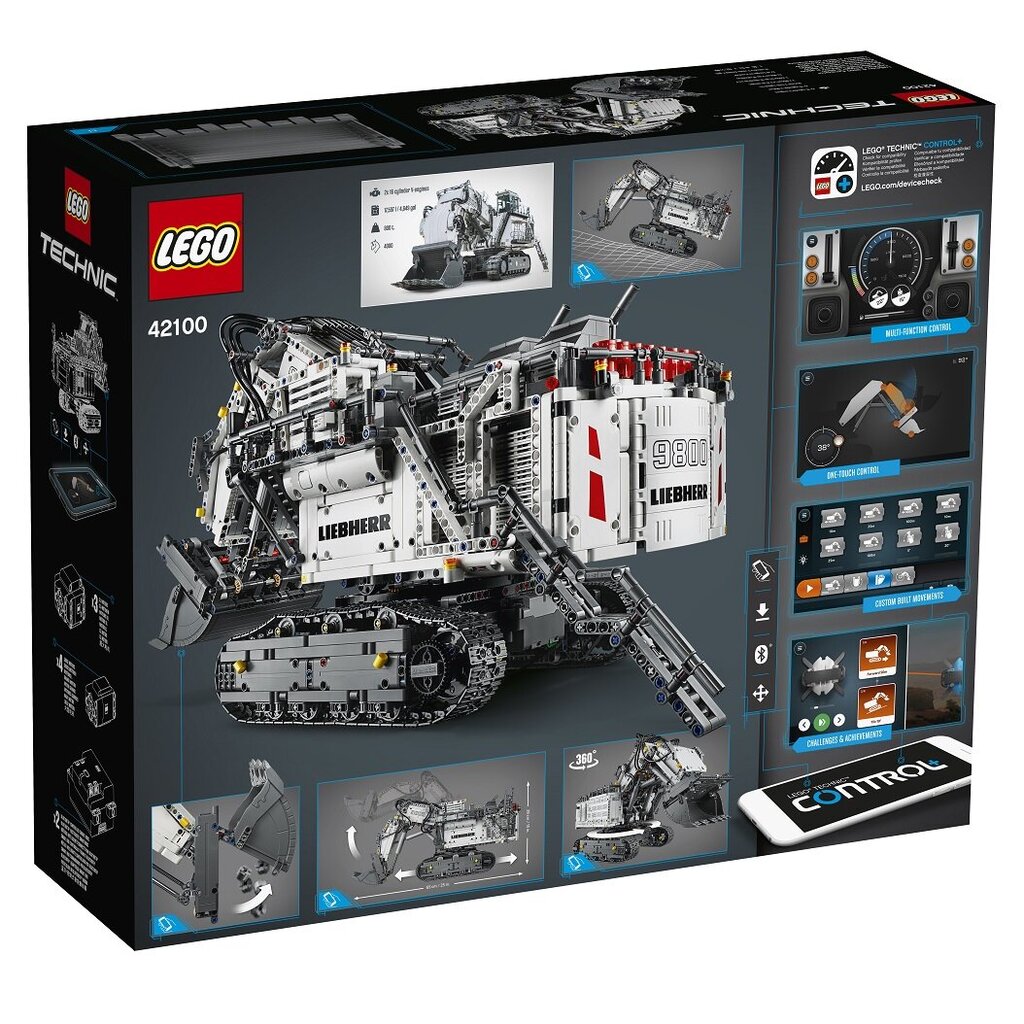 42100 LEGO® Technic Liebherr R 9800 ekskavaator цена и информация | Klotsid ja konstruktorid | kaup24.ee