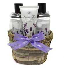 Komplekt Aurora Lavender Fields: dušigeel, 180 ml + šampoon, 180 ml + kehapalsam, 60 ml hind ja info | Kehakreemid, kehaspreid | kaup24.ee