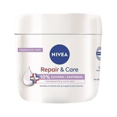 Niisutav kehakreem tundlikule nahale Nivea Repair - Care, 400 ml hind ja info | Kehakreemid, kehaspreid | kaup24.ee