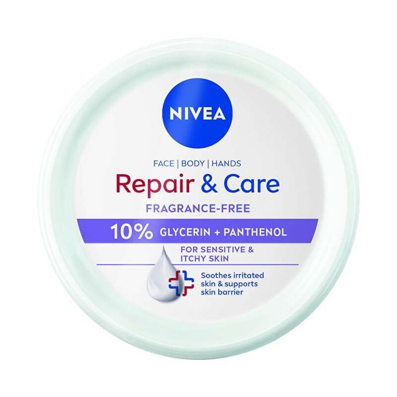 Niisutav kehakreem tundlikule nahale Nivea Repair - Care, 400 ml цена и информация | Kehakreemid, kehaspreid | kaup24.ee