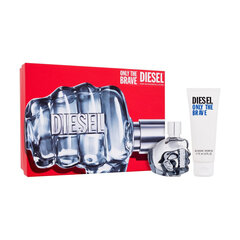 Набор для ухода за телом Diesel Only The Brave EDT для мужчин: туалетная вода 50 мл + гель для душа 75 мл цена и информация | Мужские духи | kaup24.ee