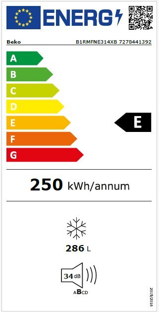 Beko B1RMFNE314XB цена и информация | Sügavkülmikud ja külmakirstud | kaup24.ee