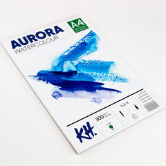 Akvarellialbum AURORA A4, 300gsm 12 lehte, Krobeline hind ja info | Vihikud, märkmikud ja paberikaubad | kaup24.ee