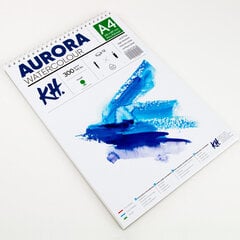 Akvarellialbum AURORA A4, 300gsm 12 lehte, Krobeline (Spiraal) hind ja info | Vihikud, märkmikud ja paberikaubad | kaup24.ee