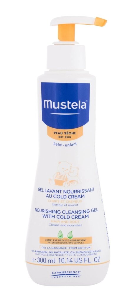 Toitev dušigeel imikutele Mustela Cold Cream 300 ml hind ja info | Laste ja ema kosmeetika | kaup24.ee