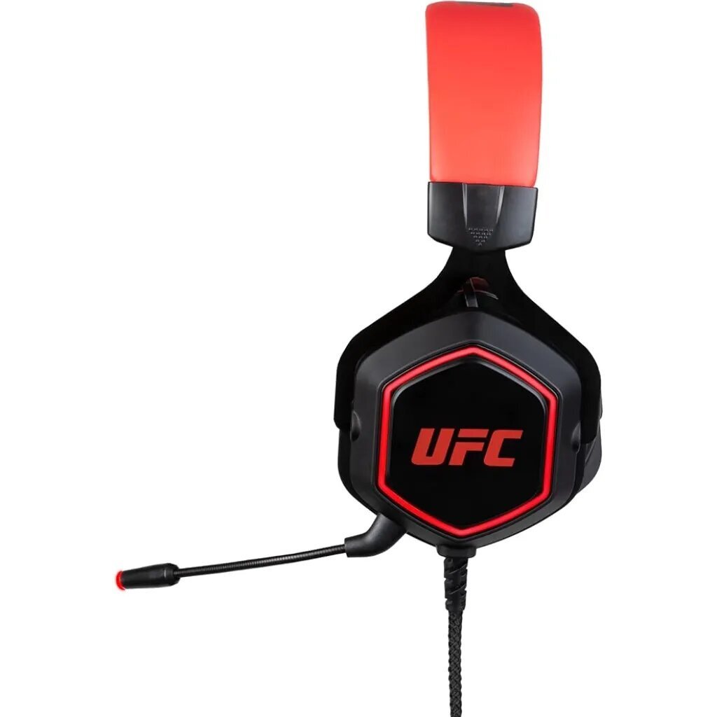 Mängupeakomplekt UFC Pro Konix, 7.1 ruumiline heli, must-punane цена и информация | Kõrvaklapid | kaup24.ee