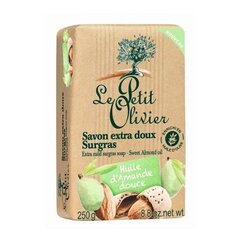 Мыло Le Petit Olivier Extra Mild Surgras Sweet Almond Oil 250 г цена и информация | Мыло | kaup24.ee