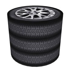 Пуф Bertoni для сада, гостиной, спальни, круглый,  40х40 см, Tyres цена и информация | Садовые стулья, кресла, пуфы | kaup24.ee