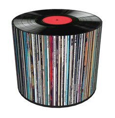 Пуф Bertoni для сада, гостиной, спальни, круглый,  40х40 см, Vinyl цена и информация | Садовые стулья, кресла, пуфы | kaup24.ee