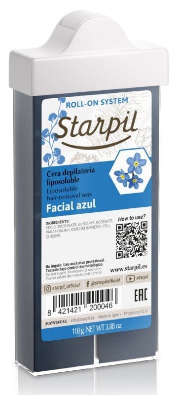 Näovaha depilatsiooni kassett Starpil Roll-On Facial Azul 110 g цена и информация | Depileerimisvahendid | kaup24.ee