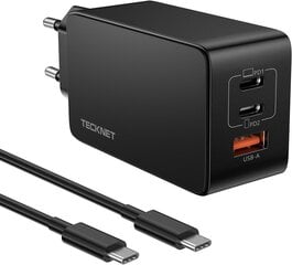 TECKNET USB C laadija, 65 W hind ja info | Mobiiltelefonide laadijad | kaup24.ee