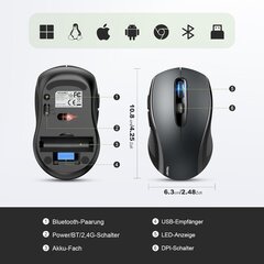 Беспроводная мышь TECKNET Bluetooth цена и информация | Мыши | kaup24.ee