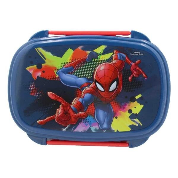 Spiderman Sandwich Box söögiriistade komplekt цена и информация | Toidu säilitusnõud | kaup24.ee