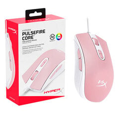 Arvutihiir HyperX Pulsefire Core valge/roosa цена и информация | Мыши | kaup24.ee