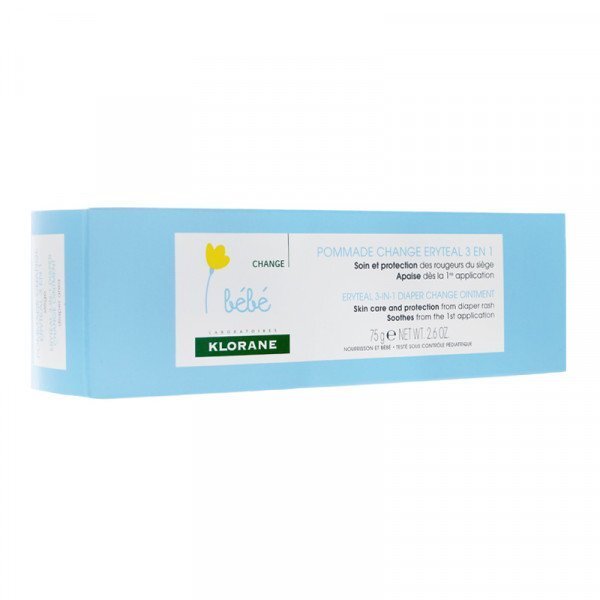 Beebide mähkmekreem Klorane Bebe Eryteal 3-in-1 Diaper Change Ointment 75 g цена и информация | Laste ja ema kosmeetika | kaup24.ee