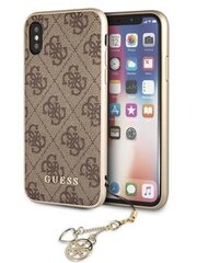 Mobiiltelefoni ümbris Guess telefonile Apple Iphone X/XS, Pruun hind ja info | Telefoni kaaned, ümbrised | kaup24.ee